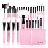 Professional Set of 32 Makeup Brushes;from an Array of Eyeshadow Foundation Brushes to a Concealer Brush to Eyelash and Blusher Brushes-the Makeup World is Truly Your Oyster. (Pink)