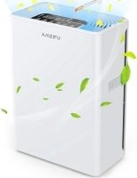 AMEIFU Air Purifiers for Home Large Room up to 1740sq.ft, H13 True Hepa Air Purifiers for Pets Hair, Dander, Smoke, Pollen, 3 Fan Speeds, 5 Timer Air Cleaner