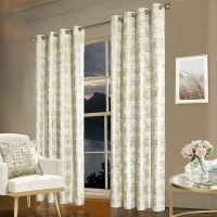 SHINELAND Luxury Velvet Living Room Curtains Drapes 84 Inch Length 2 Panels Set,Pretty Cream Beige 60-70% Blackout Curtains for Bedroom Window