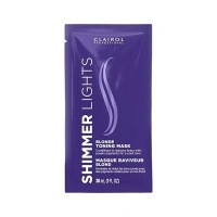 Clairol Professional Shimmer Lights Violet Toning Mask for Neutralizing Brassy Tones with Refreshing Blonde Hair Results