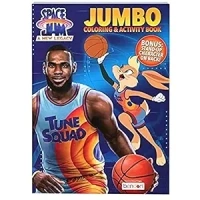 Bendon Space Jam New Legacy Jumbo Coloring & Activity Book, Bonus Stand-Up Character On Back