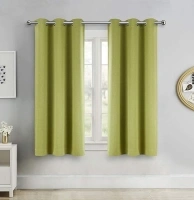 SINGINGLORY Sage Green Blackout Curtains Fresh Green Olive Moss 2 Panels Set Linen Textured Thermal Insulated Grommet Window Curtains for Bedroom Living Room and Kitchen 42inch x 63 inch