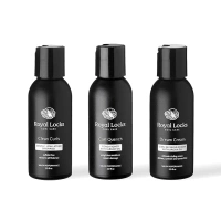 Royal Locks Wave Essentials Trial Set | Clean Curls Shampoo + Curl Quench Conditioner + Mini Dream Cream | Cleanses, Conditions, and Enhances Volume + Tames Frizz (3 x 3 fl oz bottles)