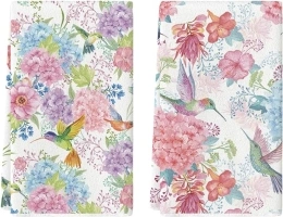 Artoid Mode Hydrangea Hummingbird Bloom Flowers Kitchen Towels Dish Towels, 18x26 Inch Seasonal Spring Floral Decoration Hand Towels Set of 2