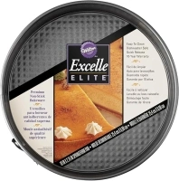 Wilton Excelle Elite Non-Stick Springform Pan - Perfect for Making Cheesecakes, Deep Dish Pizzas, Quiches and More with Easy Release, Steel, 10 x 2.75-Inch