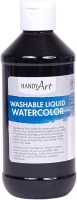 Handy Art Washable Liquid Watercolor 8 ounce, Black