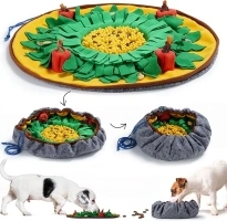 Nocciola Snuffle Feeding Mat, Dog Puzzle Toys for Large Dogs, Interactive Dog Toys for Boredom, Slow Feeding Bowl and Dog Enrichment Toys, Dog Toys to Keep Them Busy