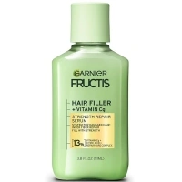 Garnier Fructis Hair Filler Strength Repair Serum Hair Treatment with Vitamin Cg, Hair Serum for Weak, Damaged Hair, 3.8 Fl Oz, 1 Count