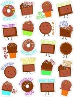 Eureka Chocolate Stickers - Scented