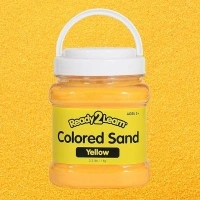 READY 2 LEARN Colored Sand - Golden Yellow - 2.2 lbs - Play Sand for Kids - Perfect for Wedding Unity Ceremonies, Crafts, Sensory Bins and Vase Filler