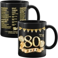 80th Birthday Gifts For Men Women, Gift For 80 Years Old, 1944 Birthday Gifts, Gift Ideas For 80 Year Old Men Woman, Birthday Gifts For Men Women Turning 80, 1944 Birthday Coffee Mug