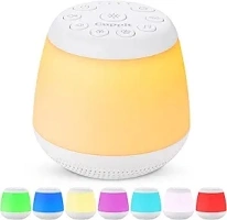 White Noise Machine Travel Friendly with 8 Adjustable Night Lights, Memory Function and Portable to Sleep with White Noise and 21 Calming Sounds for Adult and Baby