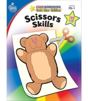 Carson Dellosa Scissor Skills Activity Book for Kids Ages 3-5, Colorful Animals, Shapes, and Line Formation Cut and Paste Activities, Kids Craft Book With Incentive Chart and Stickers, PreK+