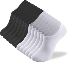 deefly Invisible Liner Socks - Anti-Slip Low Cut No Show Socks Women Casual and Athletic Flat Boat Line 6 Pairs