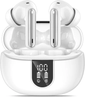 Wireless Earbuds, Bluetooth 5.3 Headphones 40Hrs Playtime Deep Bass Stereo in-Ear Earbud, LED Power Display, Call Noise Canceling Headphones with Mic, IP7 Waterproof Earphones for iPhone Android