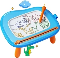 KOKODI Toddler Magnetic Drawing Board with Sturdy Legs, Large Colorful Mess Free Sketch Scribble Doodle Pad, Easter Birthday Gifts Toys for Boys Kids Preschooler Age 18 Month to 1 2 3 Years Old