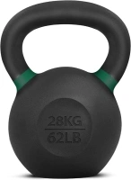 Yes4All Kettlebell Weights Cast Iron/Kettlebells Powder Coated - Strength Training, Home Gym, Full-body Exercises