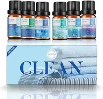 Essential Oils for Laundry - 100% Pure Essential Oils for Diffusers for Home,6x10ml(Clean)- Aromatherapy Oils for Humidifiers,Wool Dryer Balls,Clean Linen