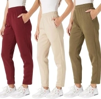 Ultra Performance Womens Sweatpants Open Bottom Sweat Pants for Women, 3 Pack Lounge Pants Women (Plus Size)