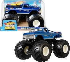 Hot Wheels Toy Monster Trucks, Die-Cast Bigfoot in+U53 1:24 Scale, Oversized Play Vehicle for Kids & Collectors