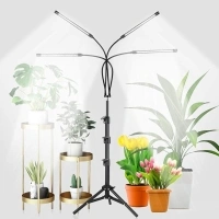 GHodec Grow Light with Stand, 5500K Full Spectrum Gooseneck Floor Plant Light for Indoor Plants Growing,5 Dimmable Levels & Auto On/Off Timer,Tripod Stand Plant Lamp Height Adjustable