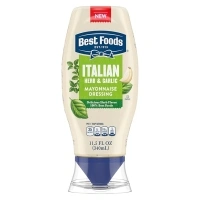 Best Foods Mayonnaise Dressing Italian Herb & Garlic for Adding Vibrant, Fresh Flavors to Dishes,with Real Ingredients & No Artificial Flavors, 11.5 oz