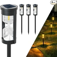 Viewsun Solar Pathway Lights Outdoor, 4 Pack Solar Lights for Outside, Super Bright Yard Lights Outdoor Solar Powered, IP65 Waterproof Solar Garden Lights for Walkway Driveway Lawn Path Decoration