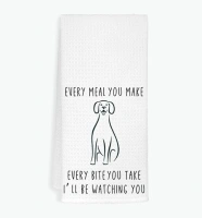 EXUQO Dog Gifts for Women,Gifts for Dog Lovers Women,Dog Themed Kitchen Towels,Funny Dog Hand Towels Tea Towels Dish Towels,Decorative Dog Hand Towels for Kitchen,(White Kitchen Towels)