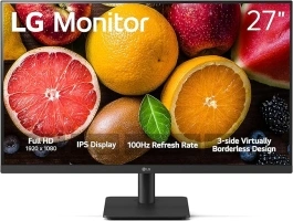 LG 27MS500-B 27 inch IPS FHD (1920x1080) 100Hz 5ms Reader Mode Borderless Design OnScreen Control Black Stabilizer DAS Crosshair HDMI Black