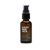 Every Man Jack Mens Beard Oil - Subtle Sea Salt Fragrance - Deeply Moisturizes and Softens Your Beard and Adds a Natural Shine - Naturally Derived with Shea Butter and Coconut Oil - 1oz