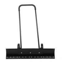 Snow Shovel with Wheels 39" Wide Snow Plow Shovel Snow Pusher Height Adjustable