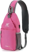 SKYSPER Sling Bag Crossbody Backpack - Chest Shoulder Cross Body Bag Travel Hiking Casual Daypack for Women Men(Pink)