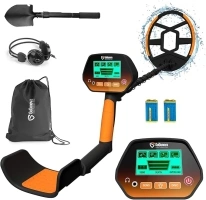 Metal Detector for Adults & Kids, GoGonova Kids Metal Detector, Waterproof Metal Detectors with High Accuracy Lightweight 8" Search Coil, All Metal & Disc Modes for Junior & Youth Gold Detector