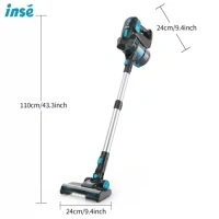 INSE Cordless Handheld Stick Upright Vacuum | Blue | Certified Refurbished-V70