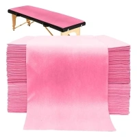 100PCS Disposable Massage Table Sheets, Pink Spa Bed Covers for Esthetician, Spa, Waxing, Lash, Tattoo, Salon Table, 31.5" X 71"