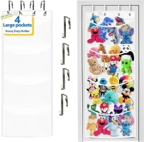 stuffed animal storage,The solution you have been looking for,stuff animal organizer,Holds a lot,toy storage,Way better than the ceiling hammocks,over the door,stuffy storage,white