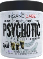 Insane Labz Psychotic SAW®, High Stim Pre Workout Powder with OxyGold­™ and AMPiberry®, Extreme Lasting Energy with Teacrine®, Focus with CognitIQ® and Endurance with Beta Alanine, 30 Srvgs, Grape