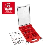 SHOCKWAVE Impact Duty Alloy Steel Driver Bit Set with PACKOUT Case (90-Piece)