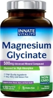 Innate Vitality Magnesium Glycinate 500mg | 70mg Elemental Magnesium Supplement- High Absorption, Non-GMO & No Gluten - Supports Nerve, Muscle, Bone & Heart Health - 120 Vegan Capsules Magnesio