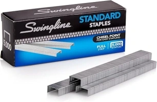 Swingline Staples, Standard Staplers for Desktop Staplers, 1/4" Length, 210/Strip, 5000/Box (35108)