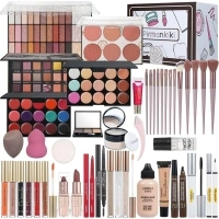 All in One Makeup Kit for Women Full Kit, Makeup Gift Set for Girls & Teen, Travel Makeup Set, Professional Makeup Kit Includes Kit Eyeshadow Lipstick Brow Pencil Eyeliner Brush Set (set1)