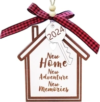 Housewarming Gifts New Home, New Home Ornament 2024 - New Home Gift Ideas, New House New Beginning, House Warming Gift for Women, Couple, Homeowners- First Home Christmas Ornament 2024