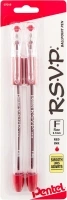 Pentel RSVP Ballpoint Pen, Fine Line, (0.7mm), Red Ink, Pack of 2 (BK90BP2B)