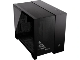 CORSAIR 2500D AIRFLOW Small-Tower mATX Dual Chamber PC Case – Tempered Glass – Reverse Connection Motherboard Compatible – No Fans Included