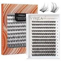 Lash Clusters DIY Lash Extensions, C Curl Individual Lashes Clusters Lashes Wispy Lash Extensions Natural Look Eyelash Clusters Mix 8-16mm(CHIC-0.07C-8-16mm)