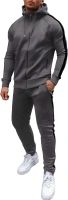 COOFANDY Tracksuit Mens with Zipper Pockets Full Zip Hoodie Sweatsuit 2 Pieces Running Jogging Sports Casual Sweat Suits