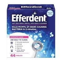 Efferdent Denture Cleanser Tablets, Complete Clean, Cleanser for Retainer and Dental Appliances, 44 Tablets