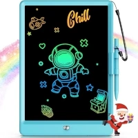 Bravokids Toys for 3-6 Years Old Girls Boys, LCD Writing Tablet 10 Inch Doodle Board, Electronic Drawing Pads, Educational Birthday Gift for 3 4 5 6 7 8 Years Old Kids Toddler (Blue)