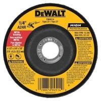 DEWALT DW4514 1/4" Thick Grinding Wheel with 4-1/2" Diameter and 7/8" Arbor