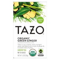 TAZO Organic Green Tea, Green Ginger, 16 Total Tea Bags